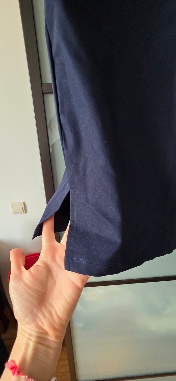 Drapeli Midi Hamile Eteği - Lacivert - Görsel 4