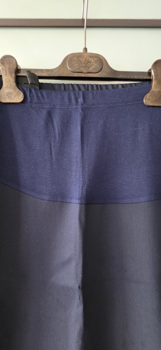 Drapeli Midi Hamile Eteği - Lacivert - Görsel 2