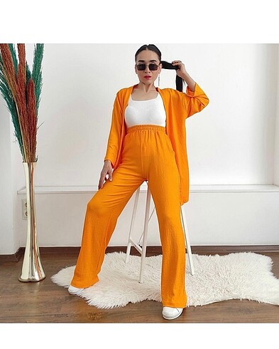 universal Beden Bol Paça Kimono Takım standart beden
