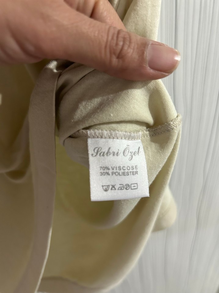 Sabri Özel Bej Bluz XXL - Görsel 3