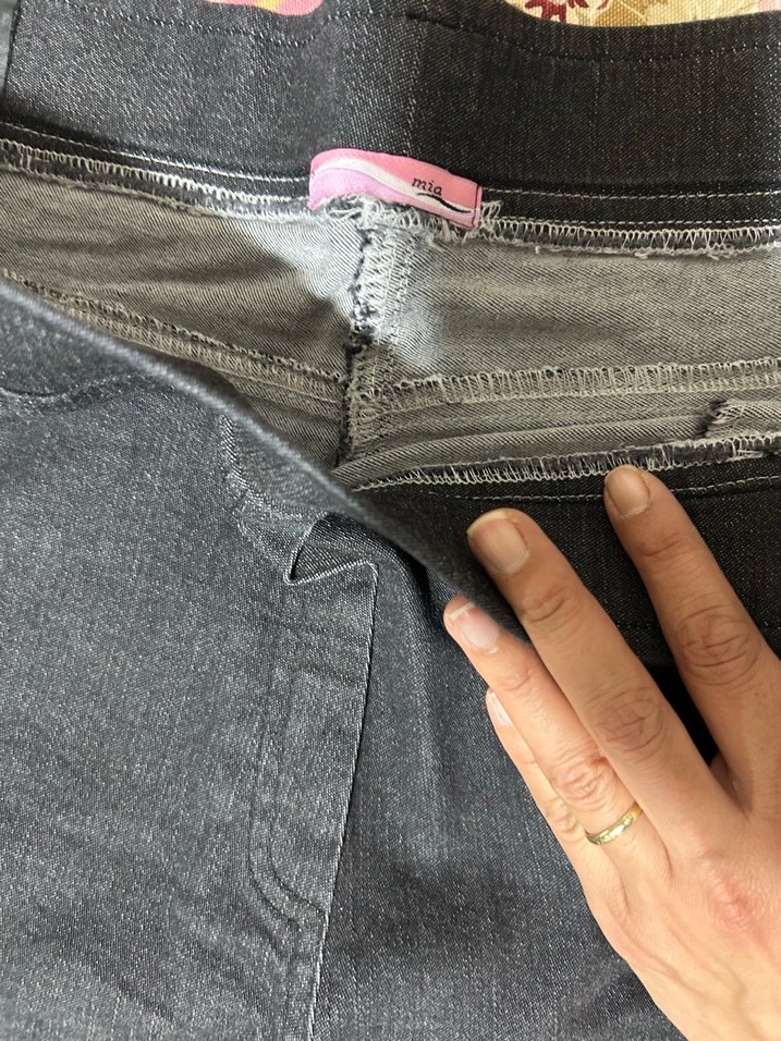 Kadın Füme Elastik 50 Beden Denim Pantolon - Görsel 2