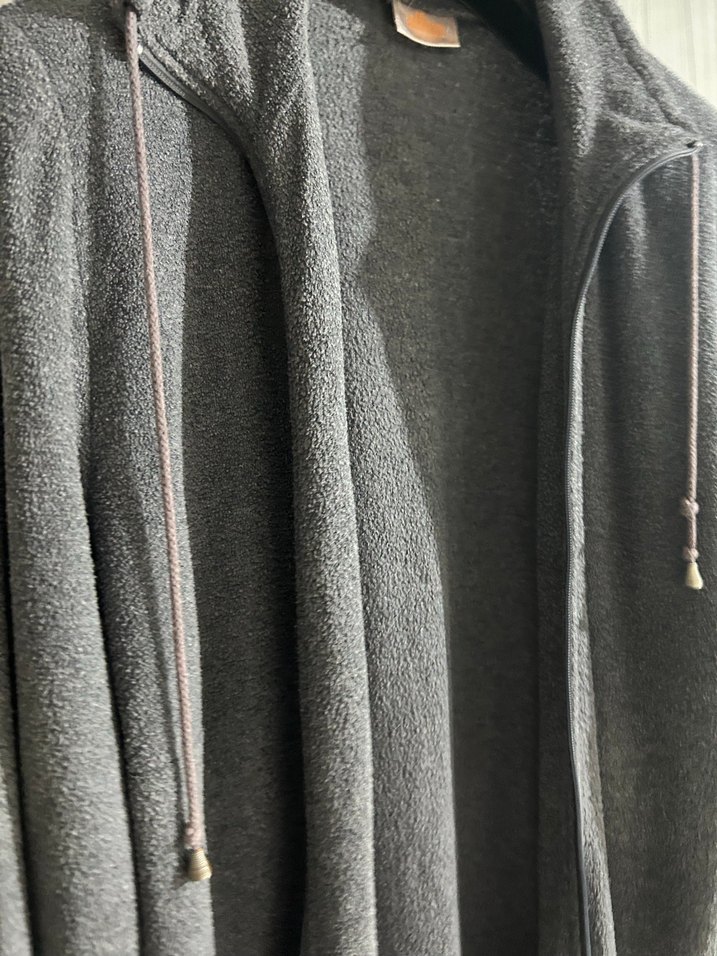 Gri Fermuarlı Kadın Eşofman Üstü XL - Görsel 3