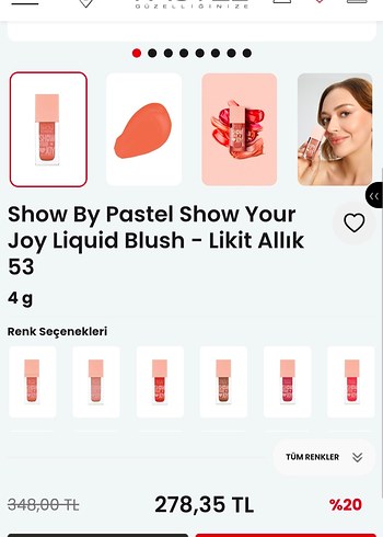Show By Pastel Joy Sıvı Allık 4g 57 numara