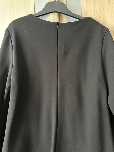 Deri detaylı elbise - Görsel 5