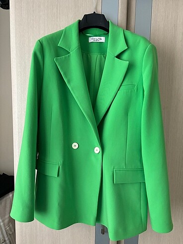 Yeşil blazer ceket