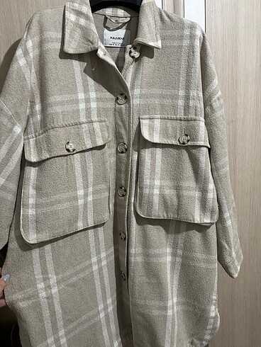 Pull&bear uzun ceket - Görsel 4