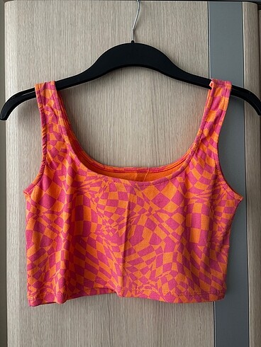 Pull and Bear Renkli pull&bear crop