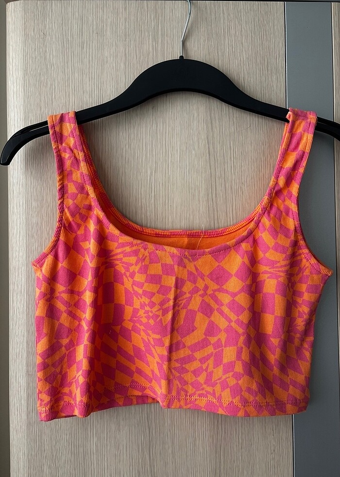 Renkli pull&bear crop - Görsel 2