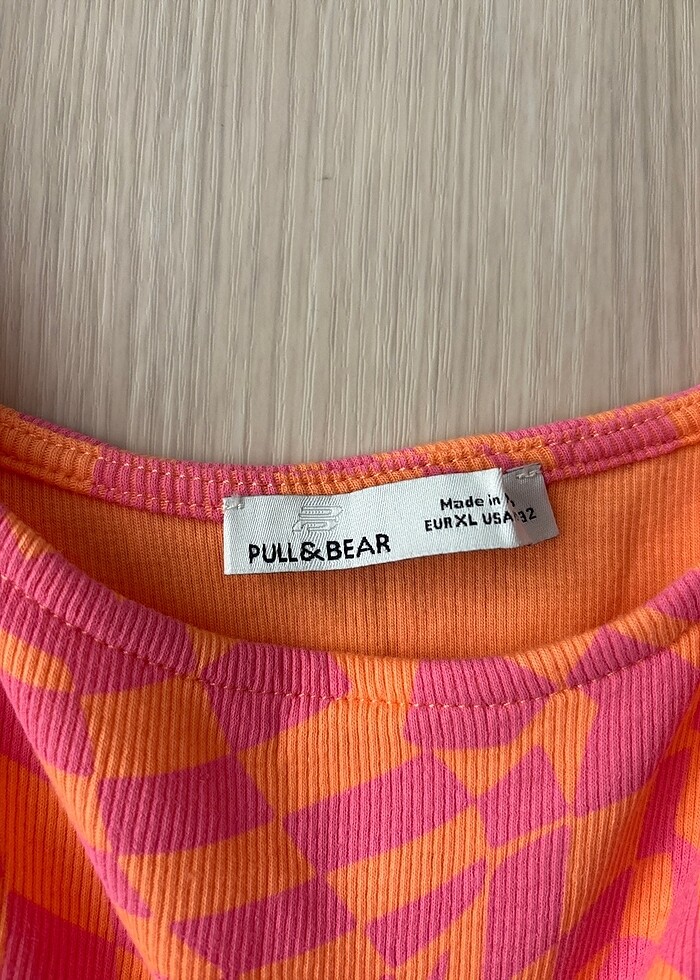 Renkli pull&bear crop - Görsel 4