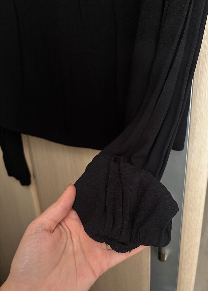 Dantel detaylı gömlek - Görsel 4