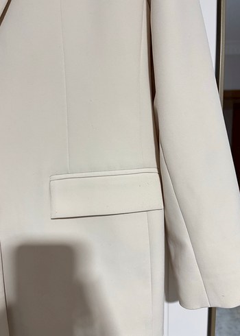 Bej Düğmeli Kadın Blazer Ceket - Görsel 2