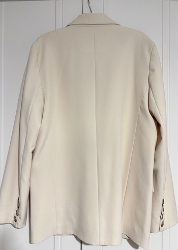 Bej Düğmeli Kadın Blazer Ceket - Görsel 5