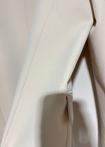 Bej Düğmeli Kadın Blazer Ceket - Görsel 6