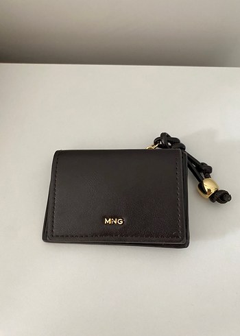 Beden Mango Mini Boncuklu Kahverengi Bozuk Para Cüzdanı