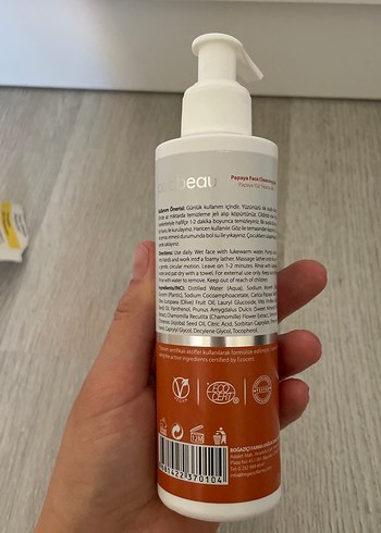 Pelobeca Papaya Yüz Yıkama Jeli - Görsel 5