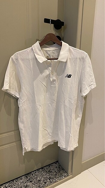 New Balance Erkek Beyaz Polo Yaka Tshirt