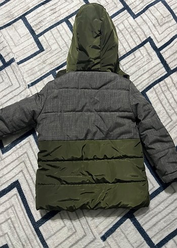 Sokak Stili Erkek Çocuk Gri Mont - Görsel 2