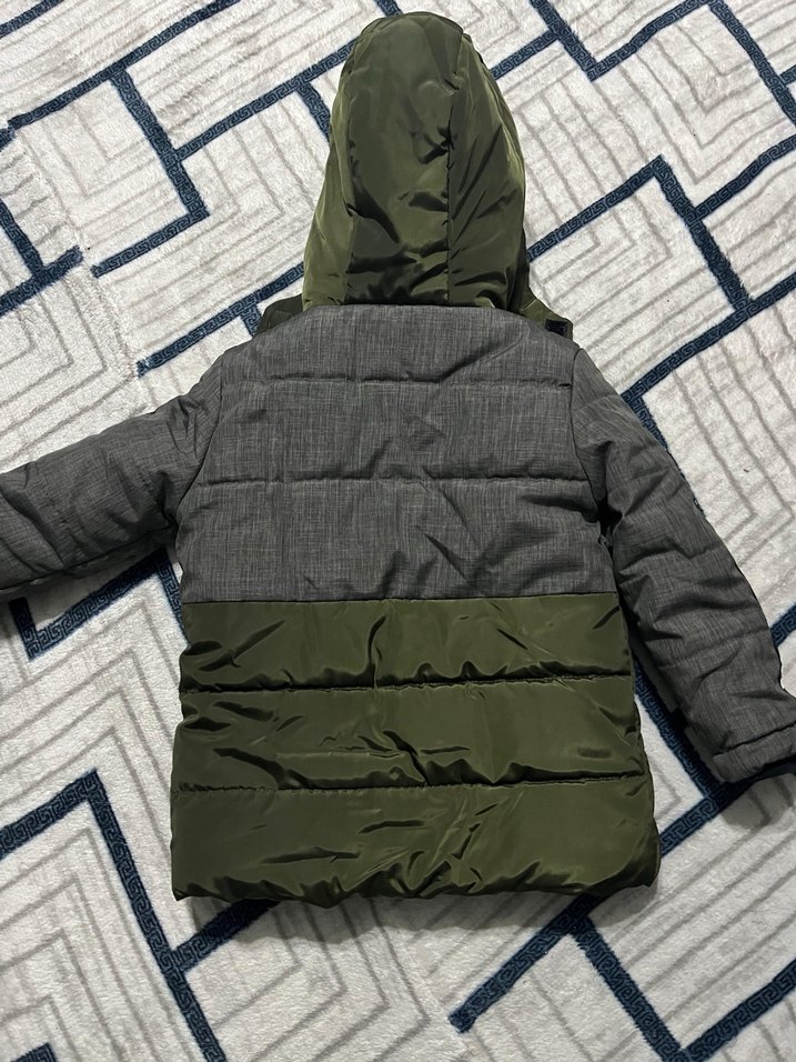 Sokak Stili Erkek Çocuk Gri Mont - Görsel 2