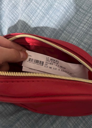 Kırmızı Deri Bel Çantası - Görsel 3