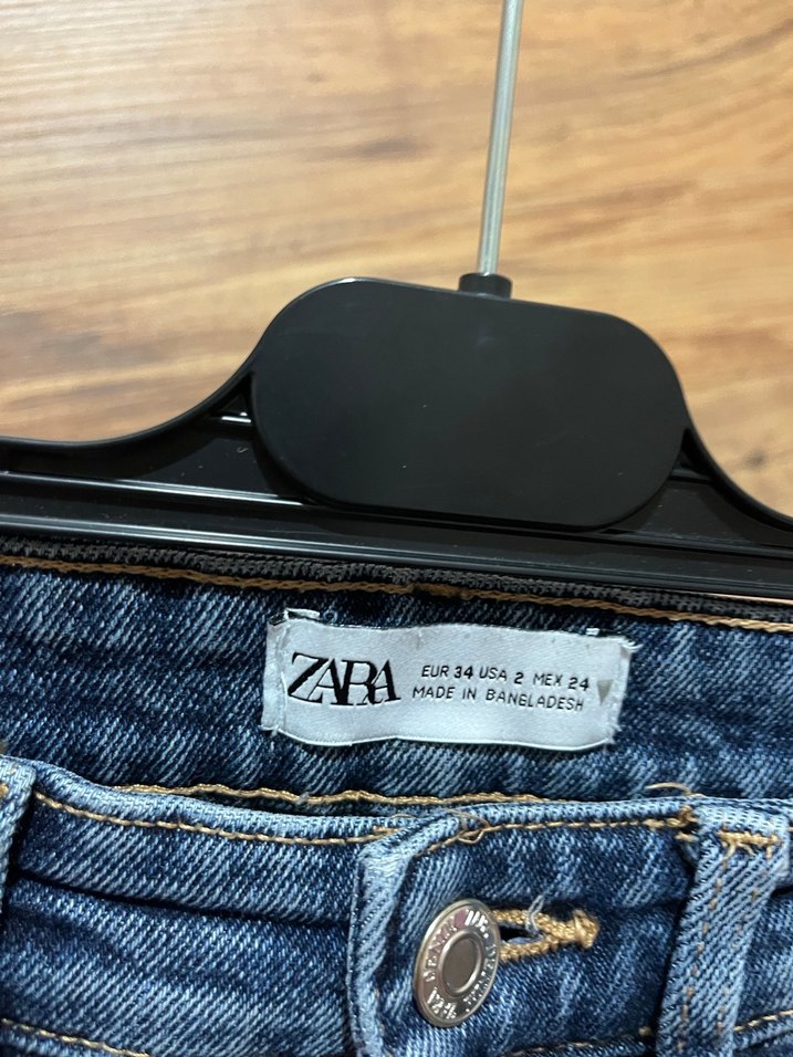 Kadın Mavi Dar Kesim Midi Boy Denim Jean - Görsel 3