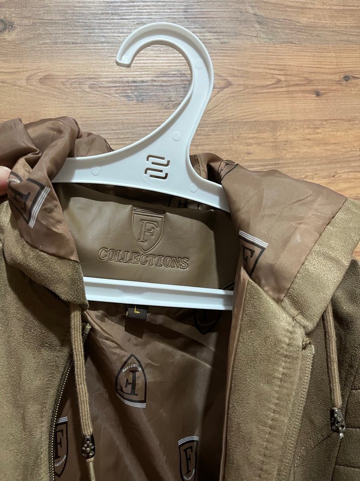 Erkek Kahverengi Süet Fermuarlı Mont - Görsel 2