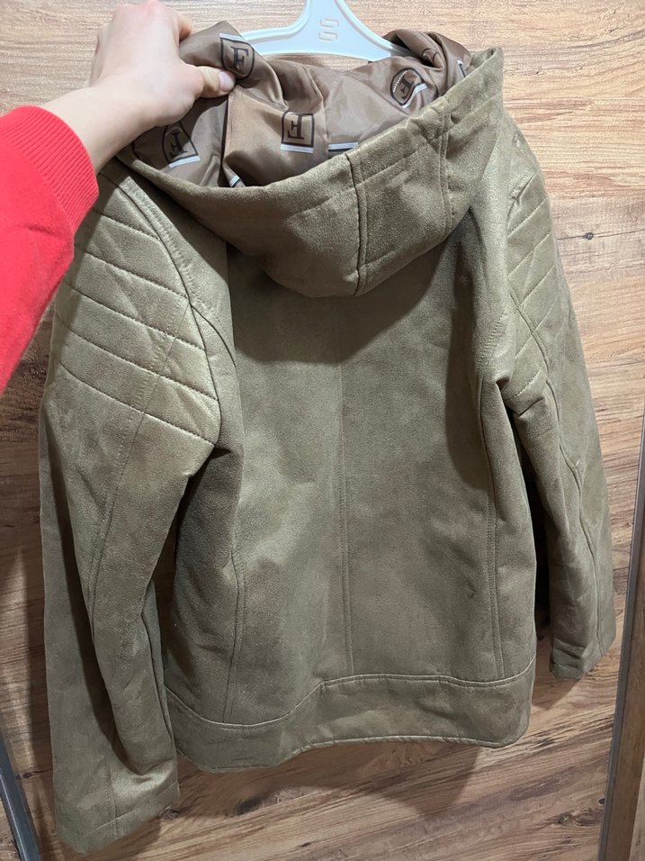 Erkek Kahverengi Süet Fermuarlı Mont - Görsel 3