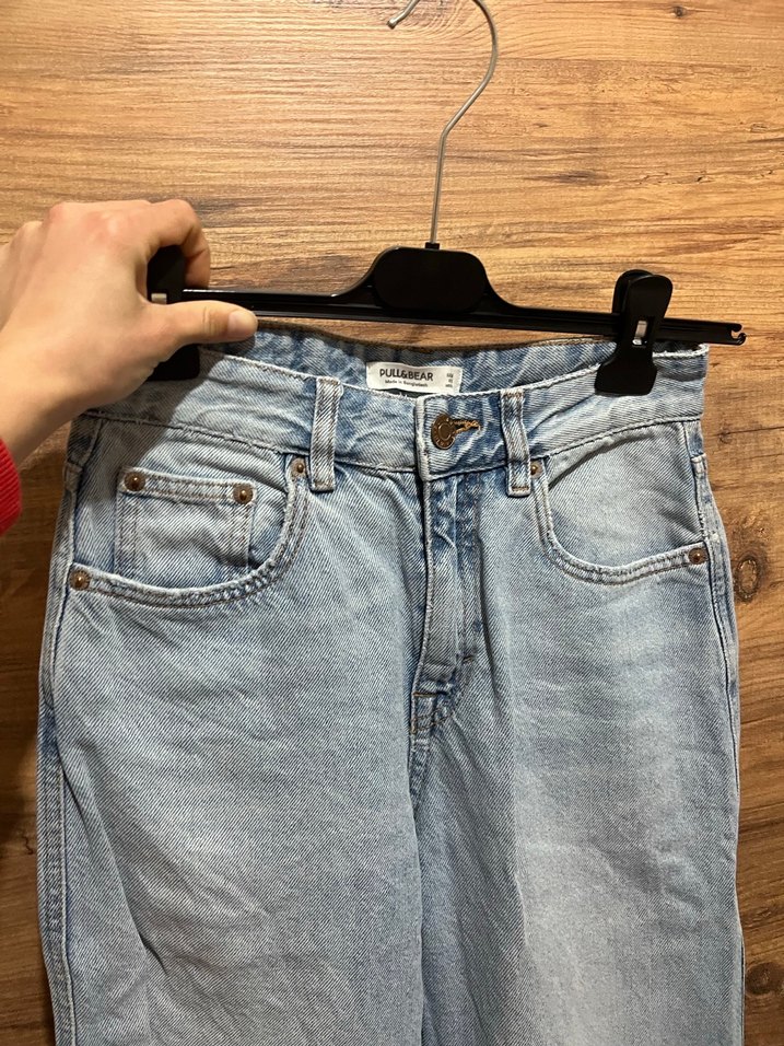 Mavi Kadın Bol Kesim Midi Boy Kot Pantolon - Görsel 2