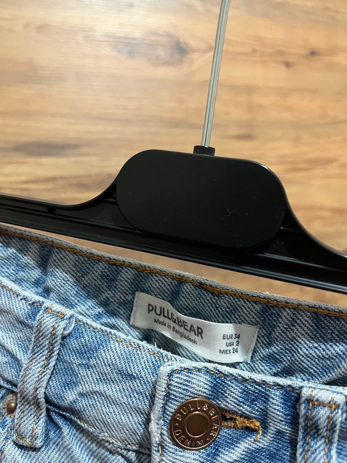 Mavi Kadın Bol Kesim Midi Boy Kot Pantolon - Görsel 3