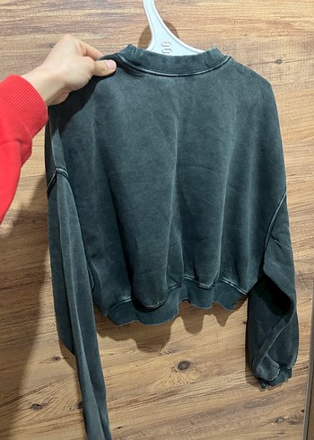 Gri Salaş Kadın Sweatshirt - Görsel 3