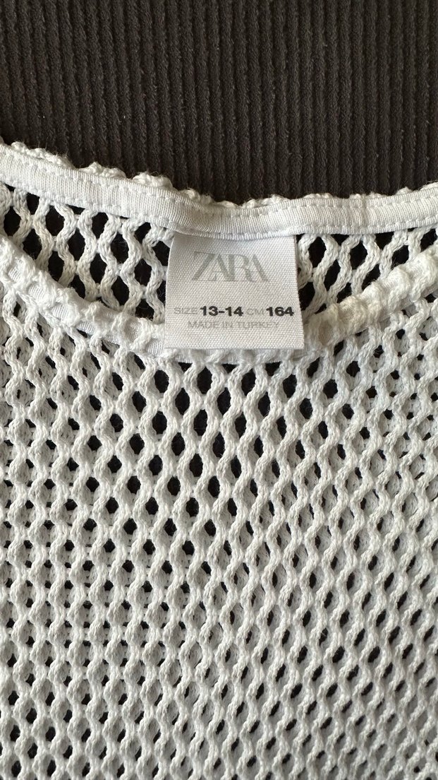 Beyaz Örgü Bohem Crop Top - Görsel 3