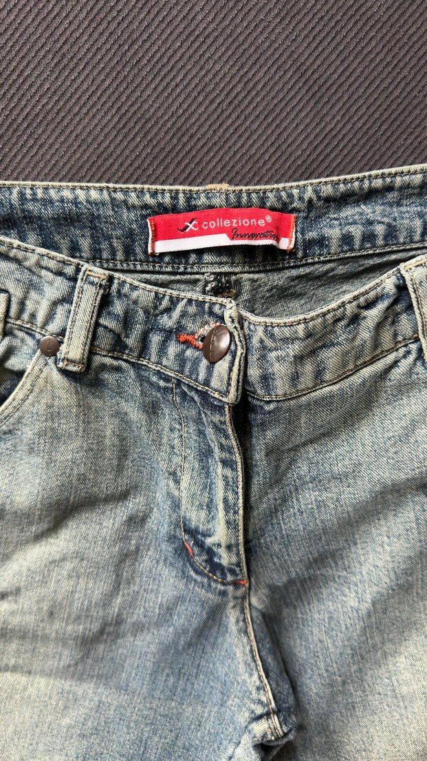 Gri Mavi Kadın Denim Şort - Görsel 4