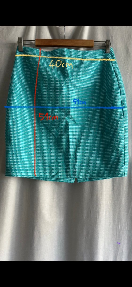 Turkuaz Puantiyeli Mini Etek - Görsel 4