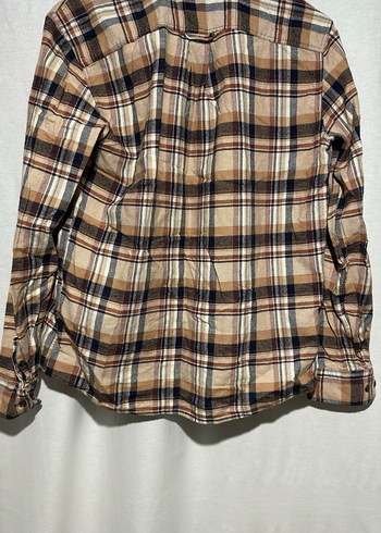 Düğmeli Kahverengi Erkek Gömlek - Görsel 2