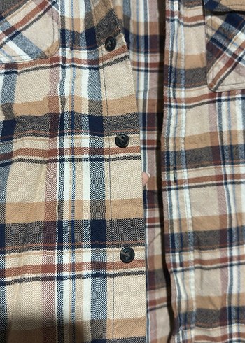 Düğmeli Kahverengi Erkek Gömlek - Görsel 4