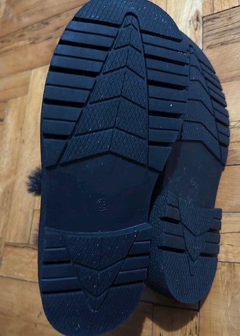 Siyah Süet Kürklü Kadın Kar Botu - Görsel 4