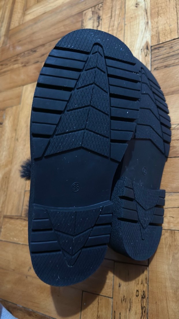 Siyah Süet Kürklü Kadın Kar Botu - Görsel 4