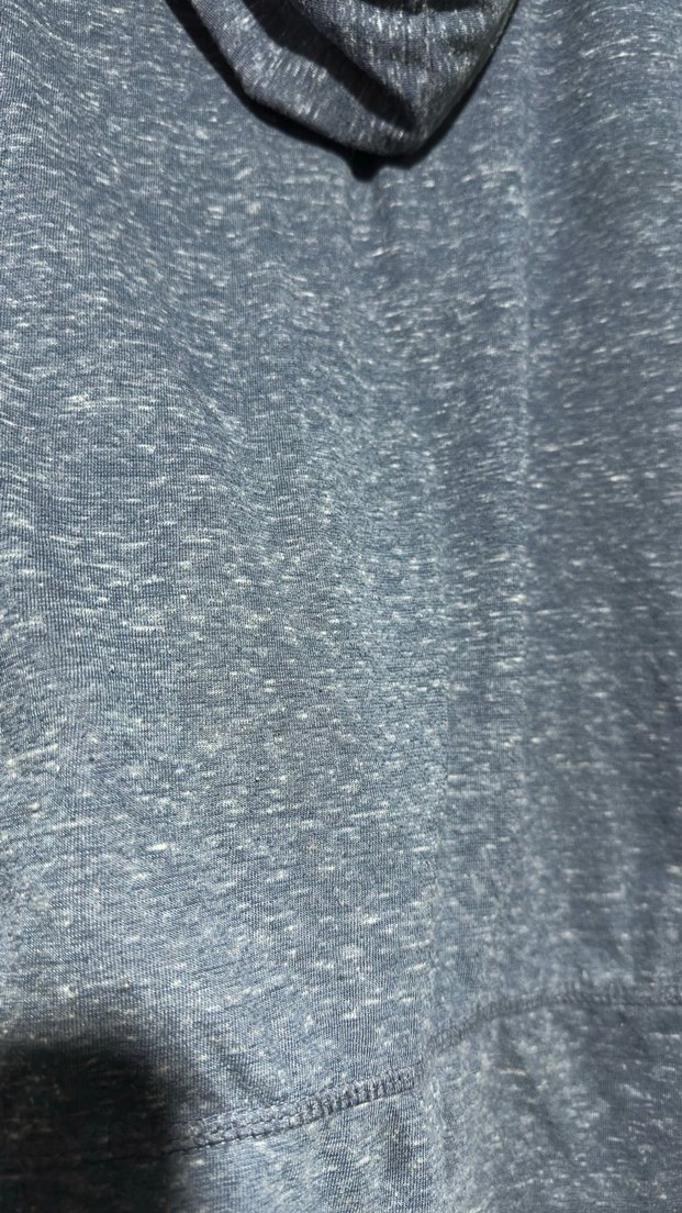 Kadın Mavi Fermuarlı Kapüşonlu Hırka - Görsel 5