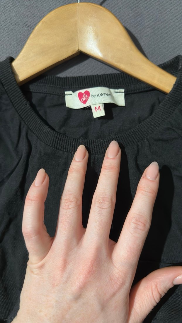 Siyah Kolsuz Crop Bluz - Görsel 3