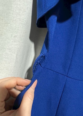 Kadın Lacivert Uzun Askılı Tulum - Görsel 3