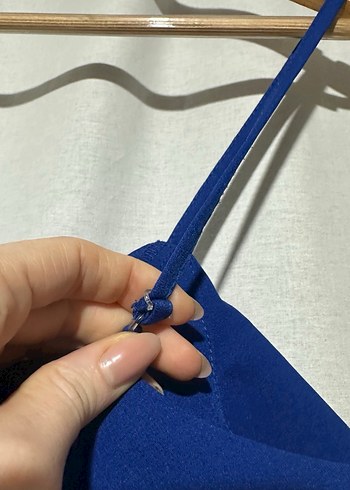 Kadın Lacivert Uzun Askılı Tulum - Görsel 5