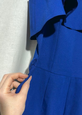 Kadın Lacivert Uzun Askılı Tulum - Görsel 4