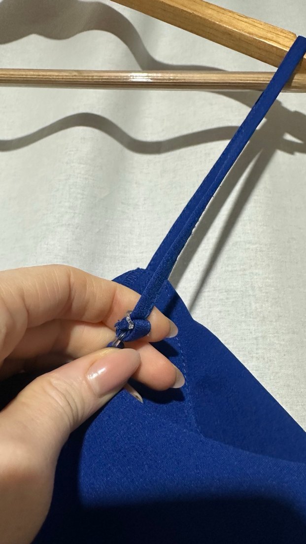 Kadın Lacivert Uzun Askılı Tulum - Görsel 5