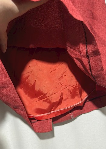 Kiremit Keten Midi Kalem Etek - Görsel 3