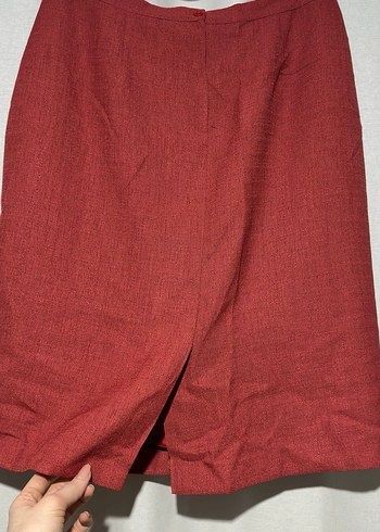 Kiremit Keten Midi Kalem Etek - Görsel 4