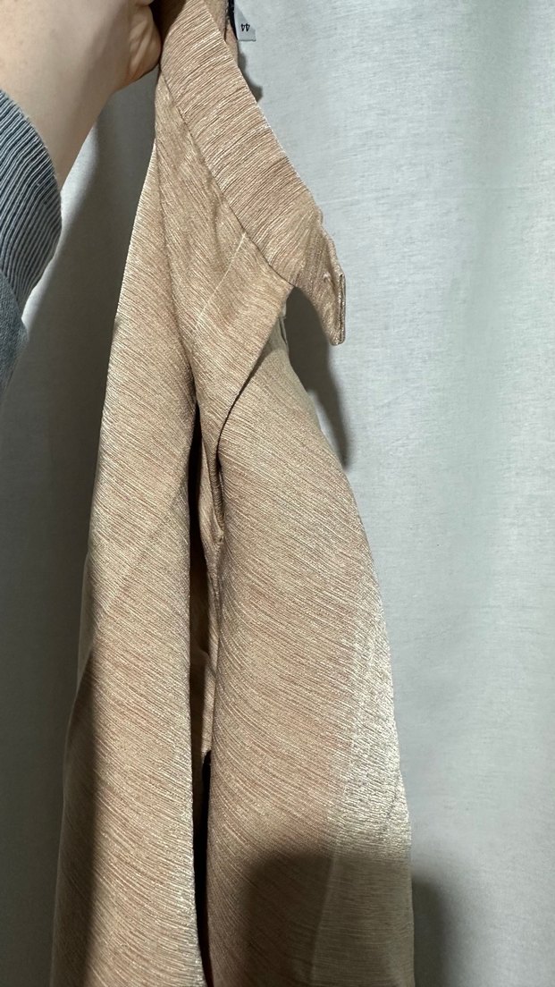 Bej Parlak Kadın Kumaş Pantolon - Görsel 4