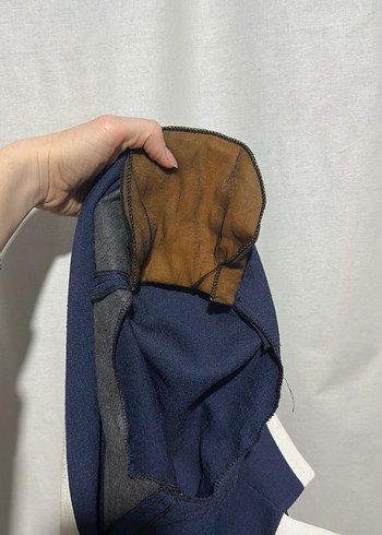 Düğmeli Lacivert Kısa Kollu Blazer - Görsel 5