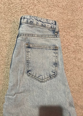 Günlük Mavi Midi Denim Kadın Pantolon - Görsel 3