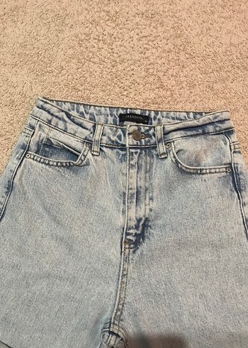 Günlük Mavi Midi Denim Kadın Pantolon - Görsel 2