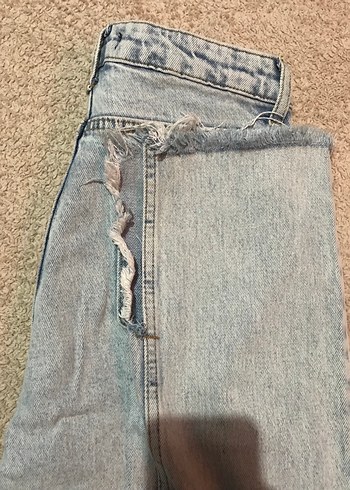 Günlük Mavi Midi Denim Kadın Pantolon - Görsel 4