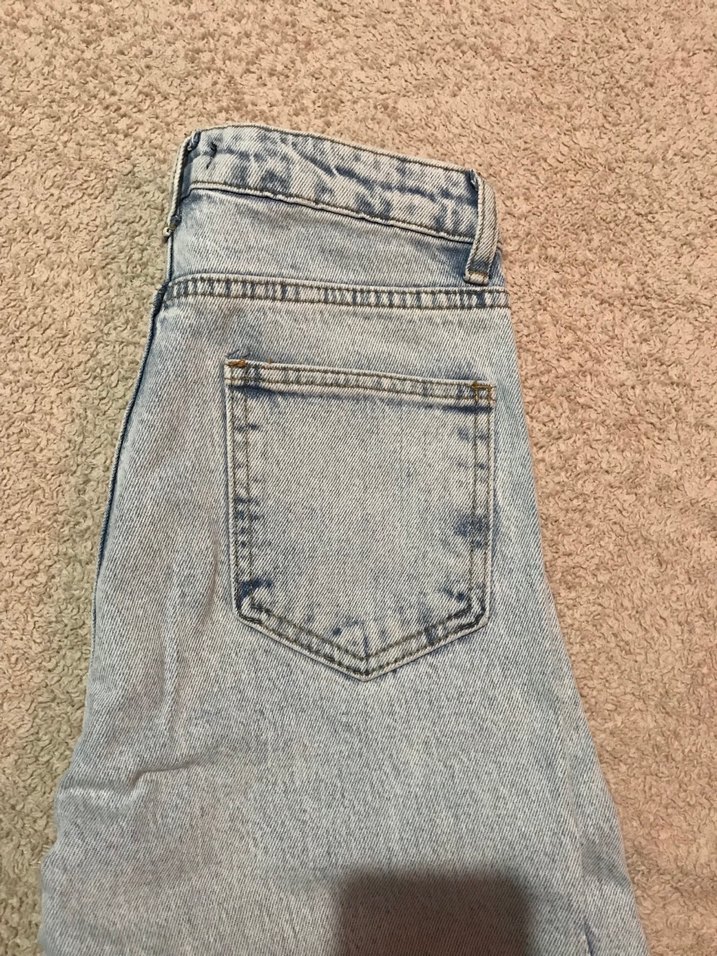 Günlük Mavi Midi Denim Kadın Pantolon - Görsel 3